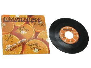 Beastie Boys Electric Worm and Suco De Tangerina 45 cut signed EP