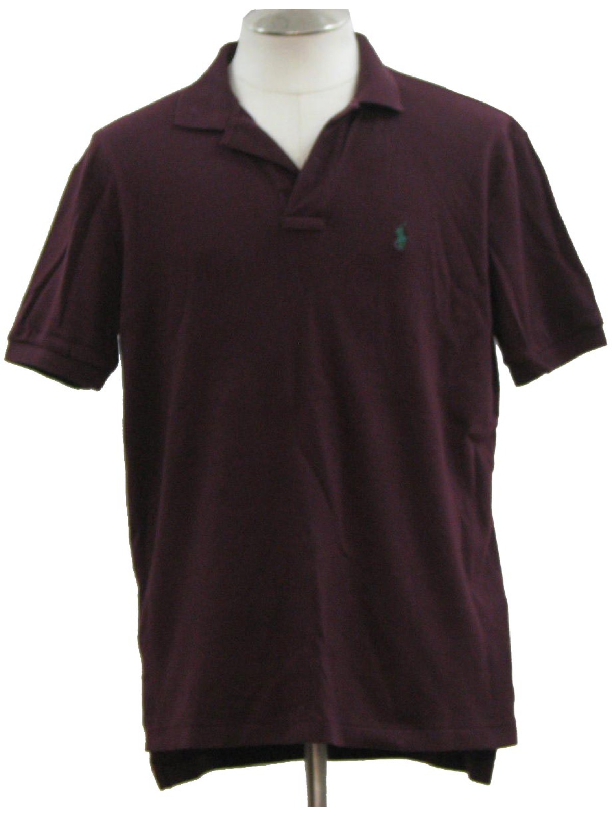 1980's Shirt (Ralph Lauren): 80s -Ralph Lauren- Mens deep plum soft