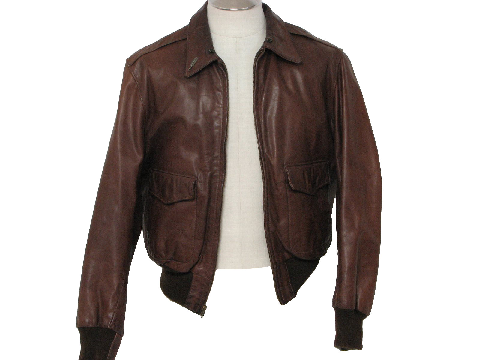 Retro 1970 S Leather Jacket Golden Bear 60s Mens Retro 1970 S Leather Jacket Golden Bear 60s Mens Russet Brown Er With Medium Collar Inset Lower Pockets Large