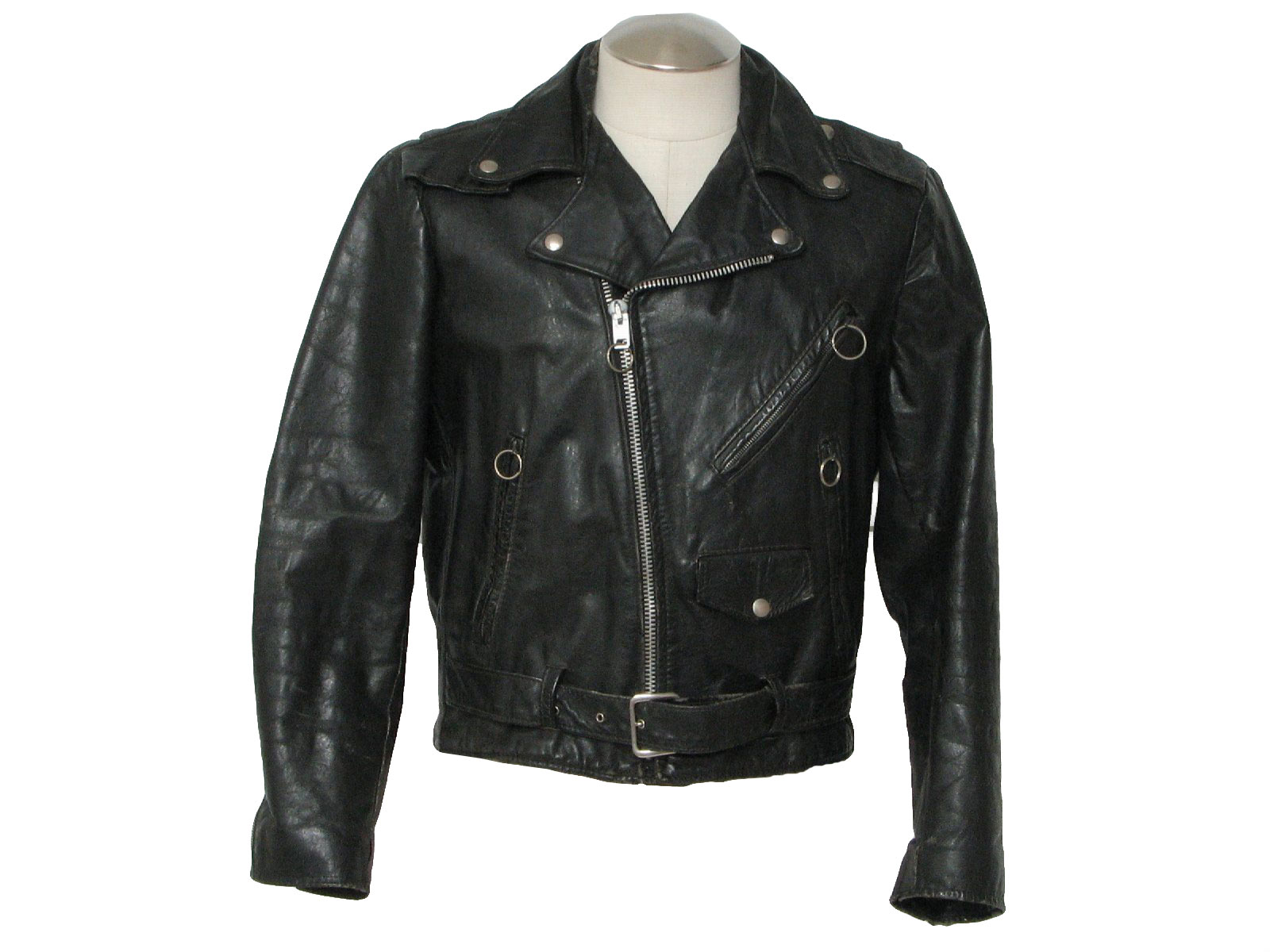 Excelled Seventies Vintage Leather Jacket: 70s -Excelled