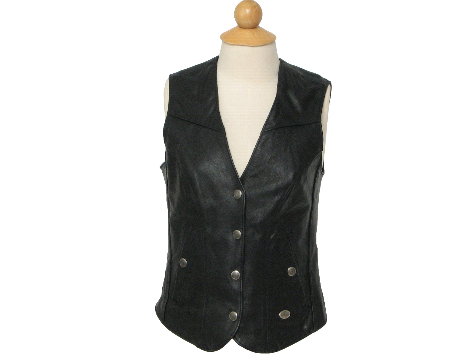 Girls Leather Vest