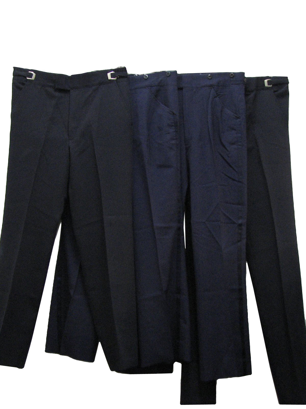Lot of qty 4 Wholesale mens 70s and 80s tuxedo pants. Photo is of actual lot.