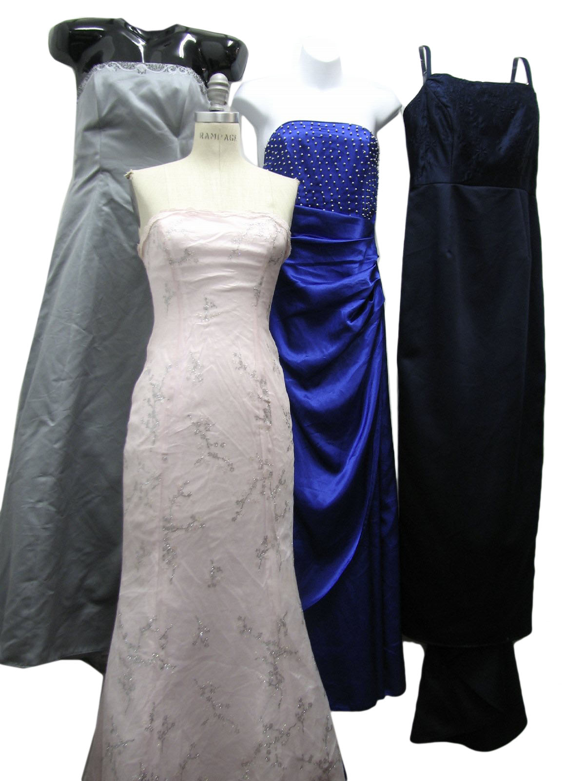 Lot of qty 4 Wholesale womens 80s and 90s cocktail dresses. Photo is of actual lot.