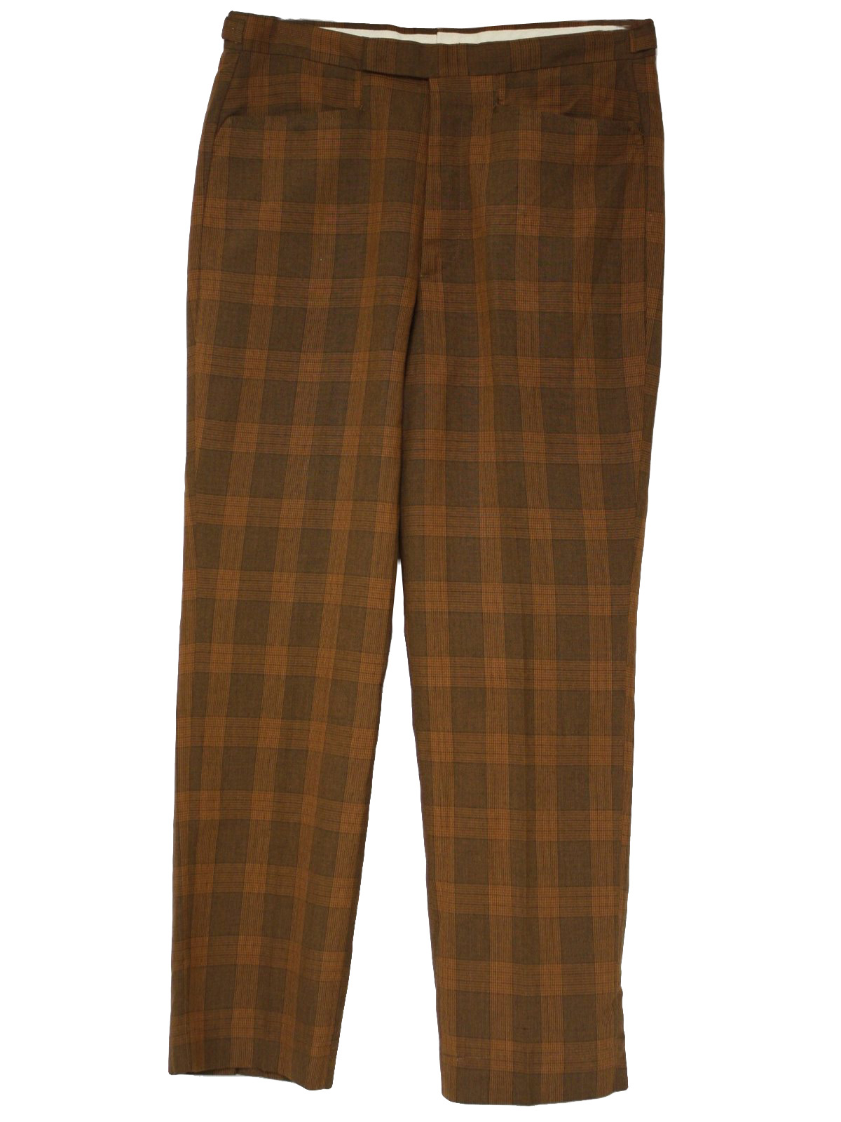 brown plaid pants - Pi Pants