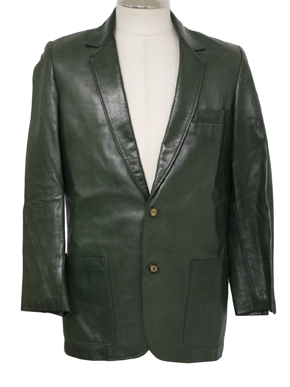 green leather jacket