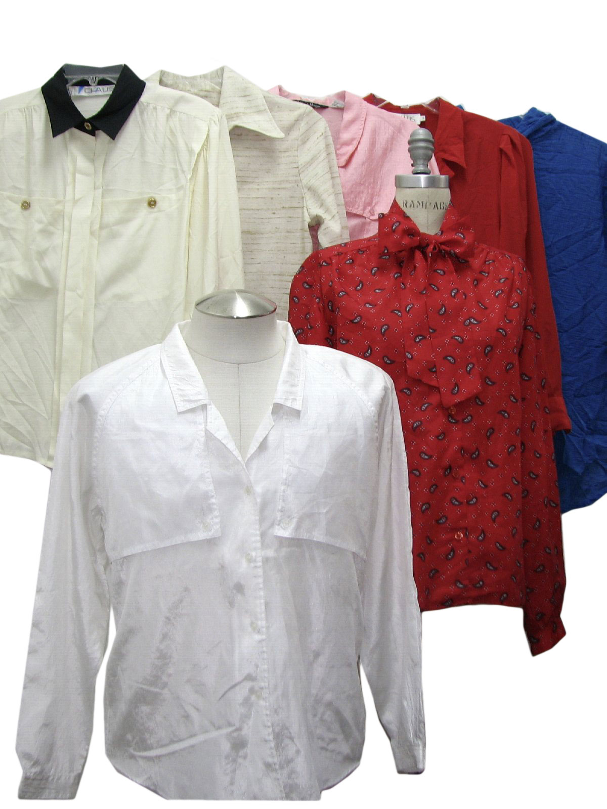 Lot of qty 7 Wholesale womens totally 80s longsleeve shirts. Photo is of actual lot.