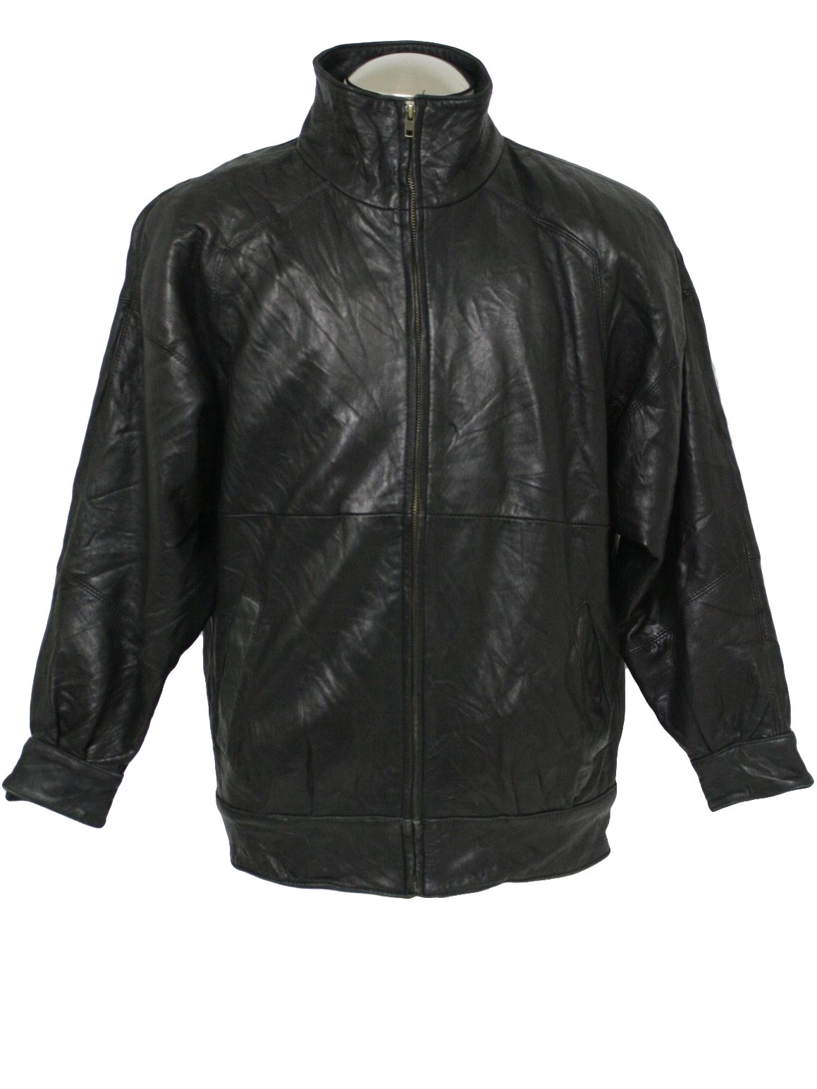 Eighties Nordstrom Leather Jacket: 80s -Nordstrom- Mens black soft ...