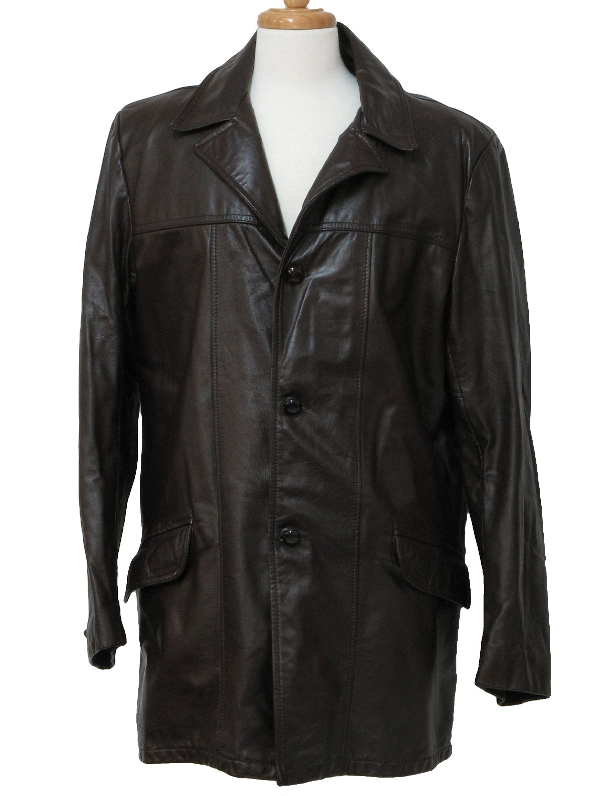 Retro 70s Leather Jacket (Genuine Leather) : 70s -Genuine Leather
