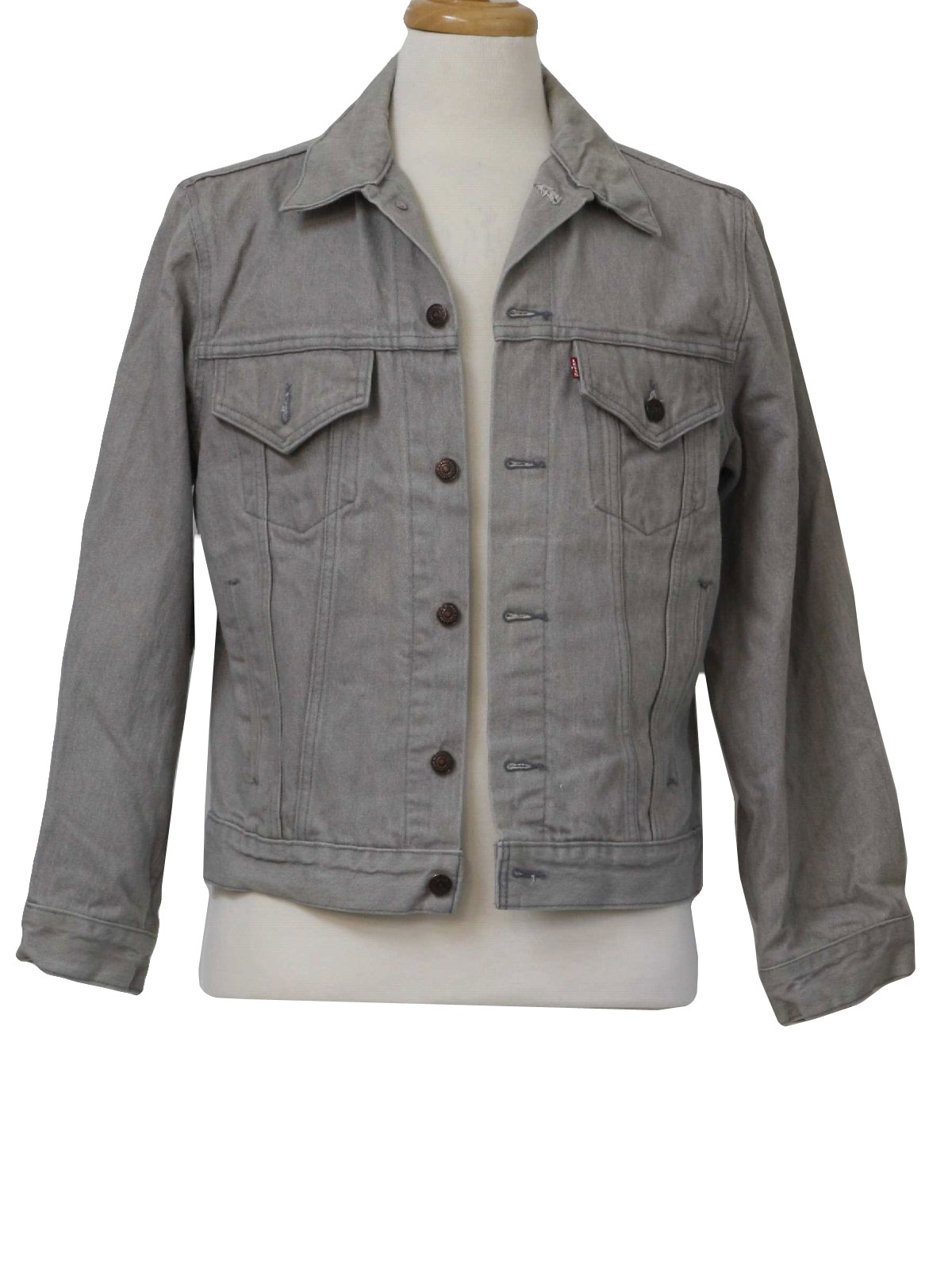 levis gray denim jacket