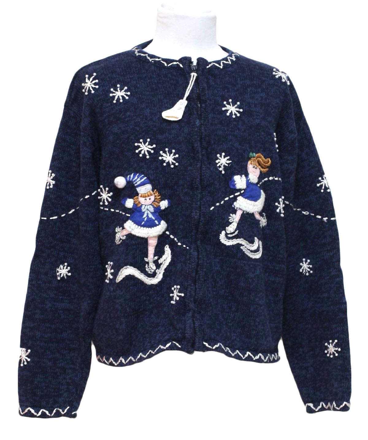 womensgirls ugly christmas sweater tiara girls girls dark navy blue background cotton ramie blend zip front longsleeve ugly christmas sweater - Christmas Jacket womensgirls ugly christmas sweater tiara girls girls dark navy blue background cotton ramie blend zip front longsleeve ugly christmas sweater - Christmas Jacket