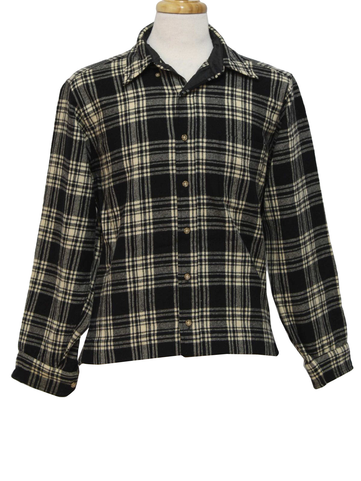 black and white pendleton shirt