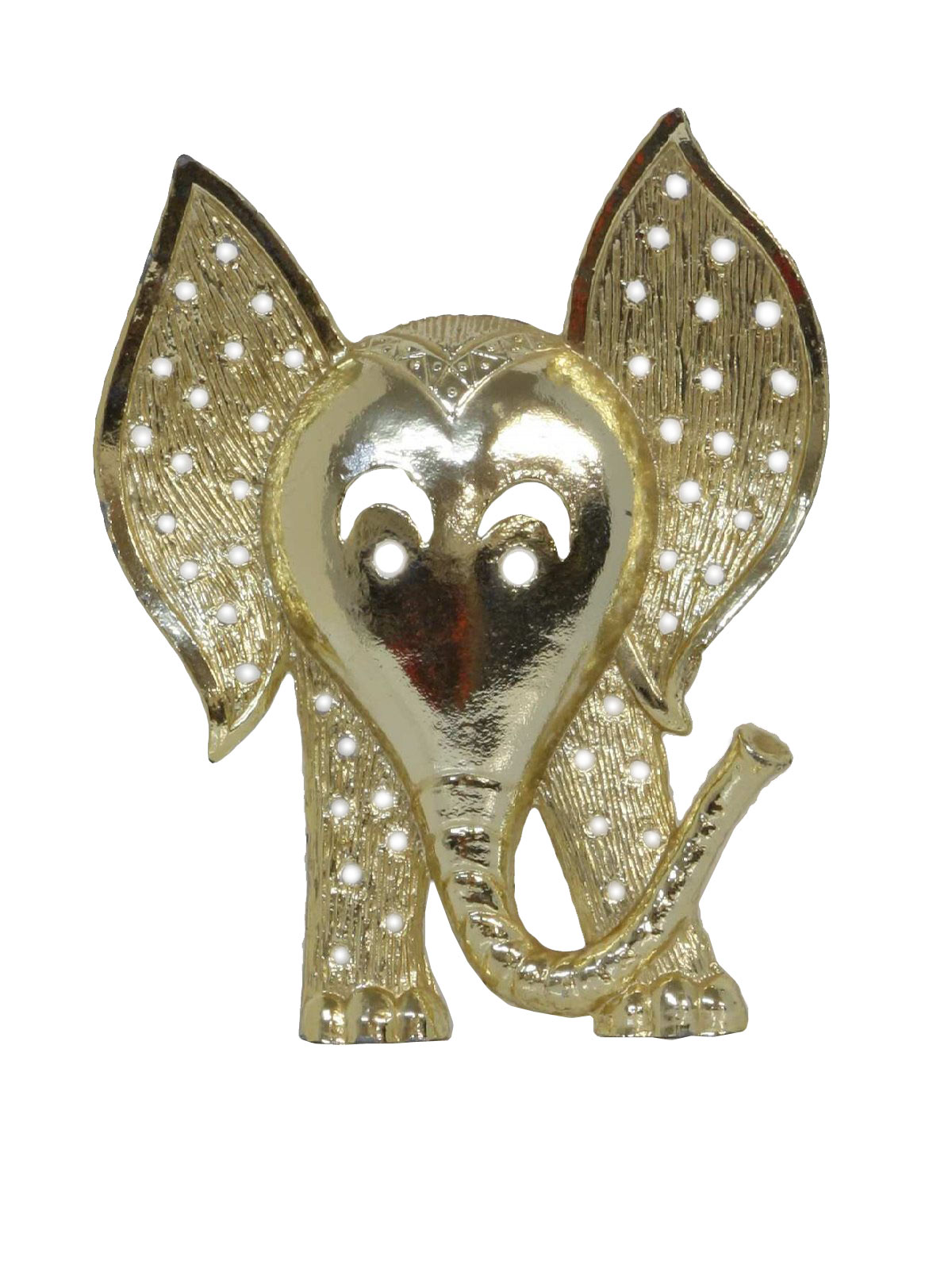 60s -Torino- This gold tone elephant shaped earring tree is sure to spruce up your mod dressing table.
