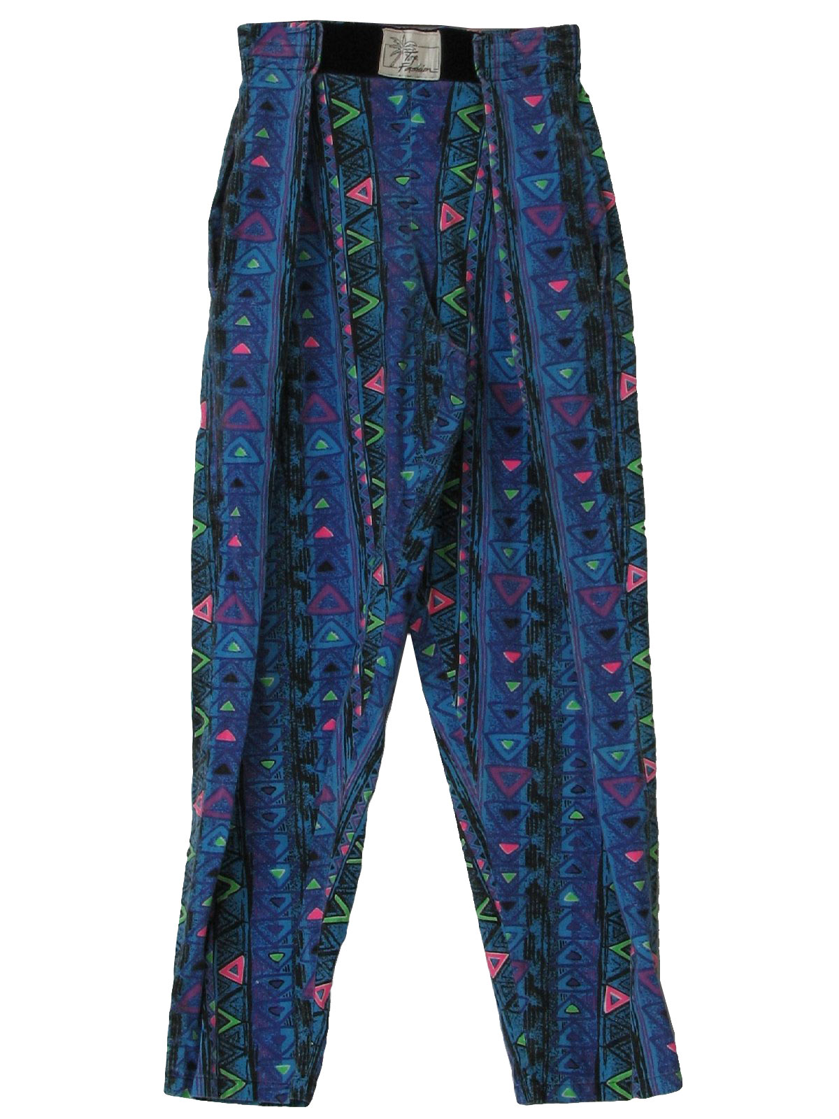80s striped pants