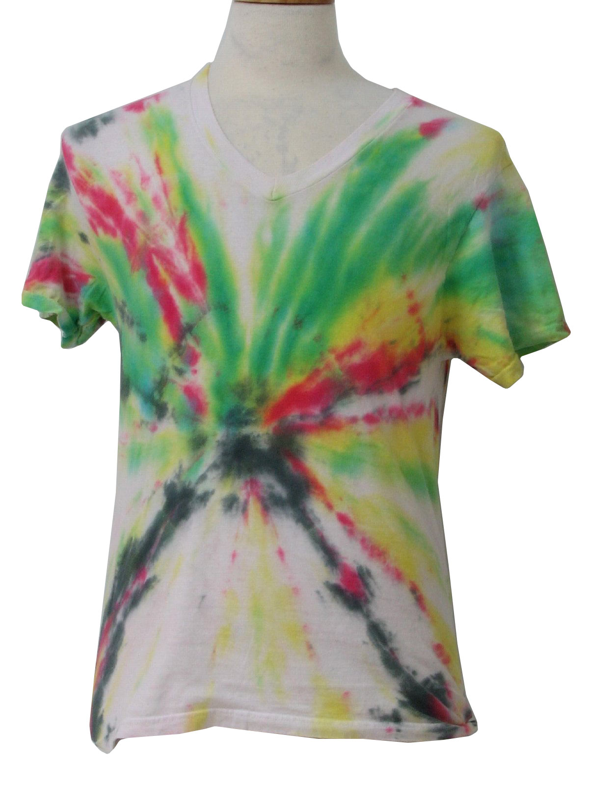 Tie Dye Patterns V Neck