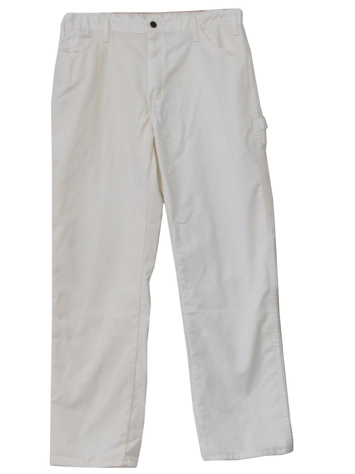 relaxed fit straight leg cotton painter's pants