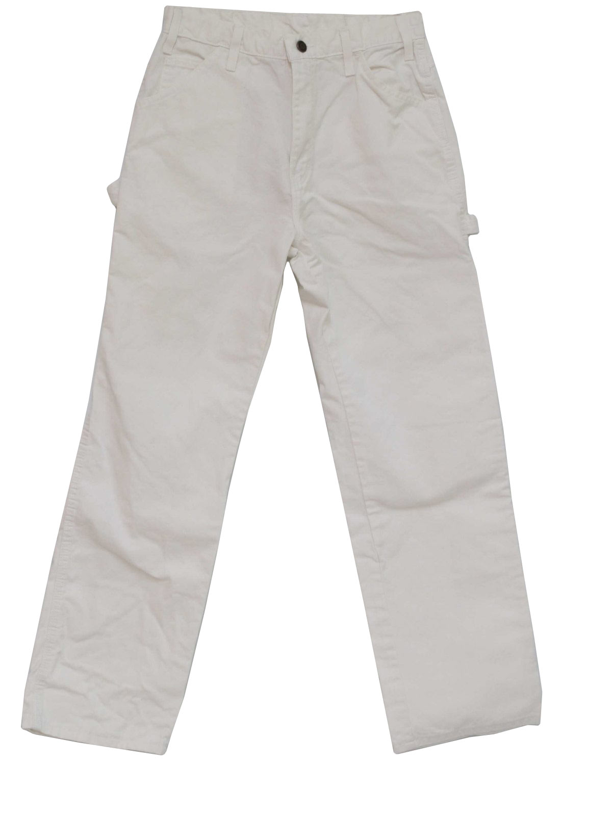 relaxed fit straight leg cotton painter's pants