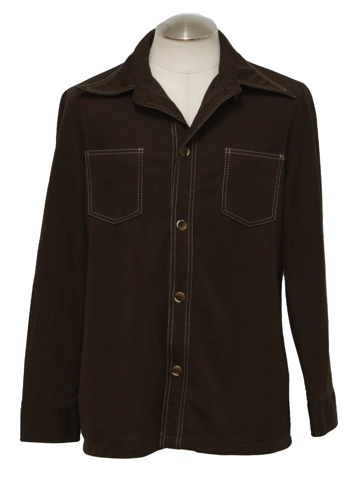 Retro 1970's Jacket (JCPenney) : 70s -JCPenney- Mens dark brown double ...