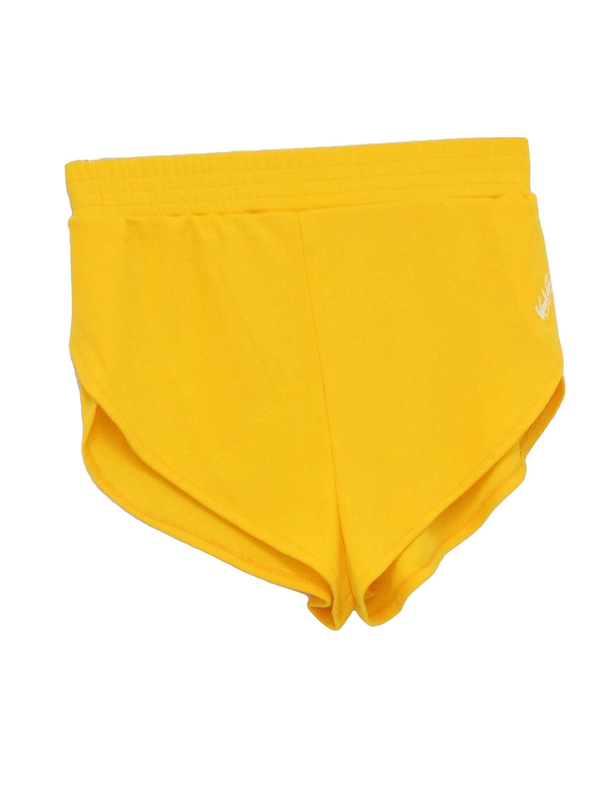 1980s Workout Shorts 80s Workout Mens sunshine yellow