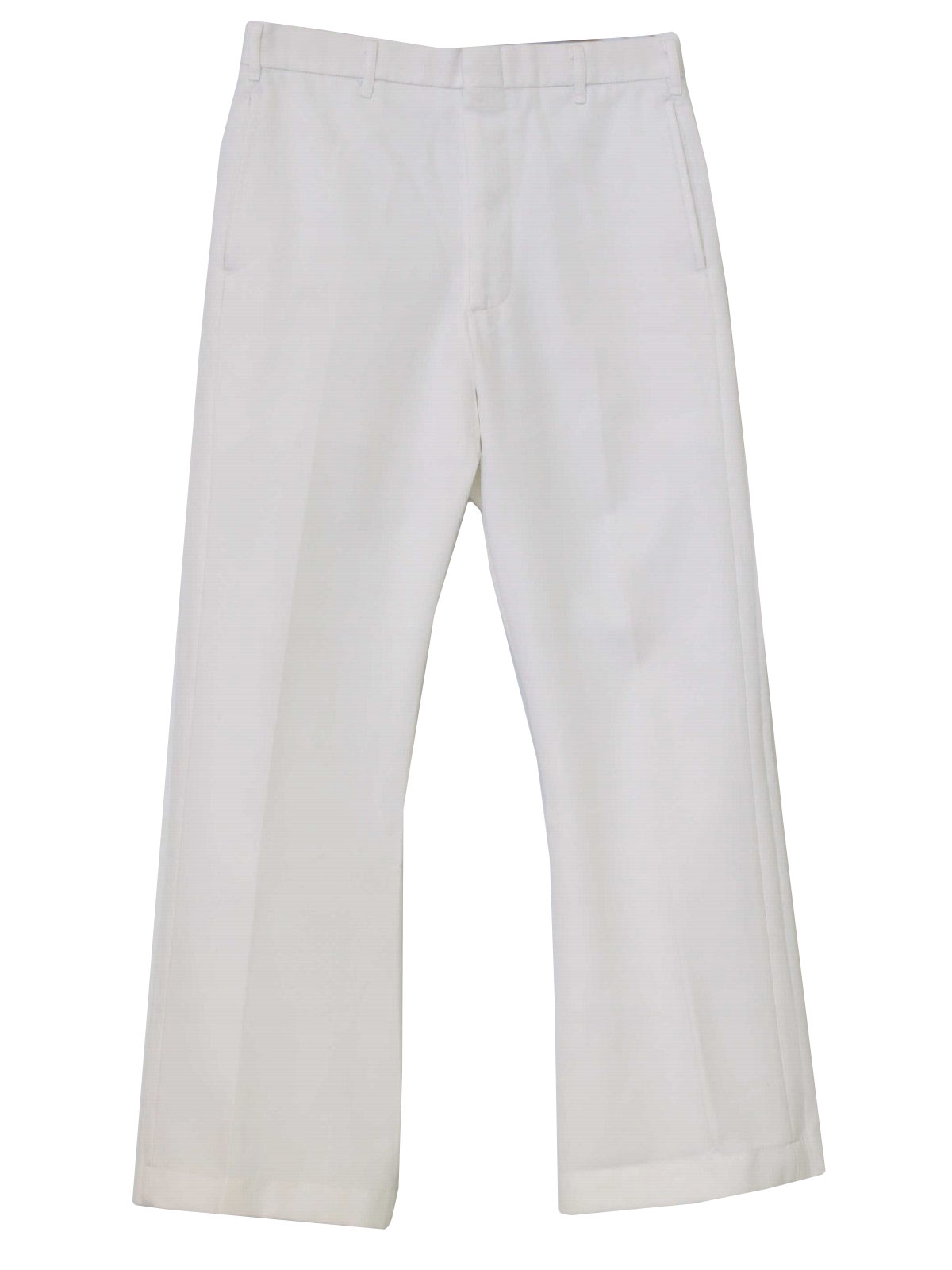 white polyester pants