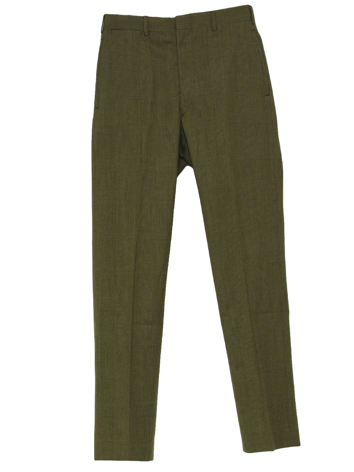 olive plaid pants