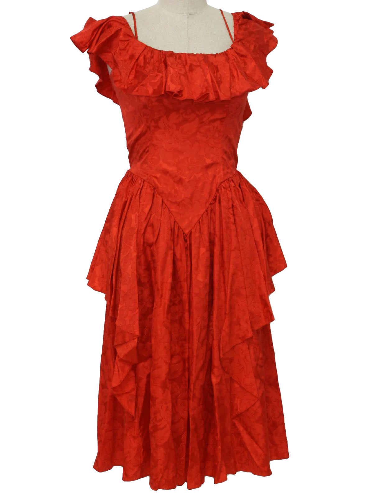 jcpenney totally 80s cocktail or prom dress 80s jcpenney womens red ...