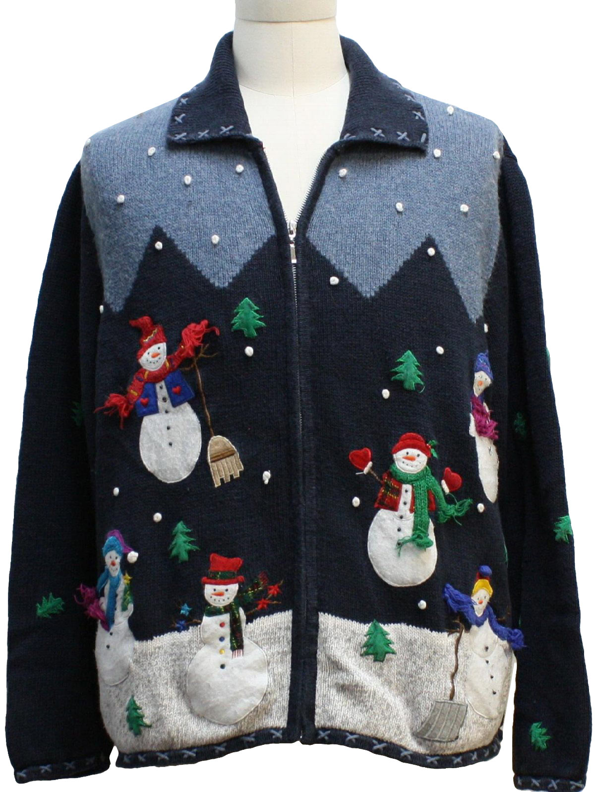 80s style -Studio- Unisex dark blue, light blue, red, white and yellow