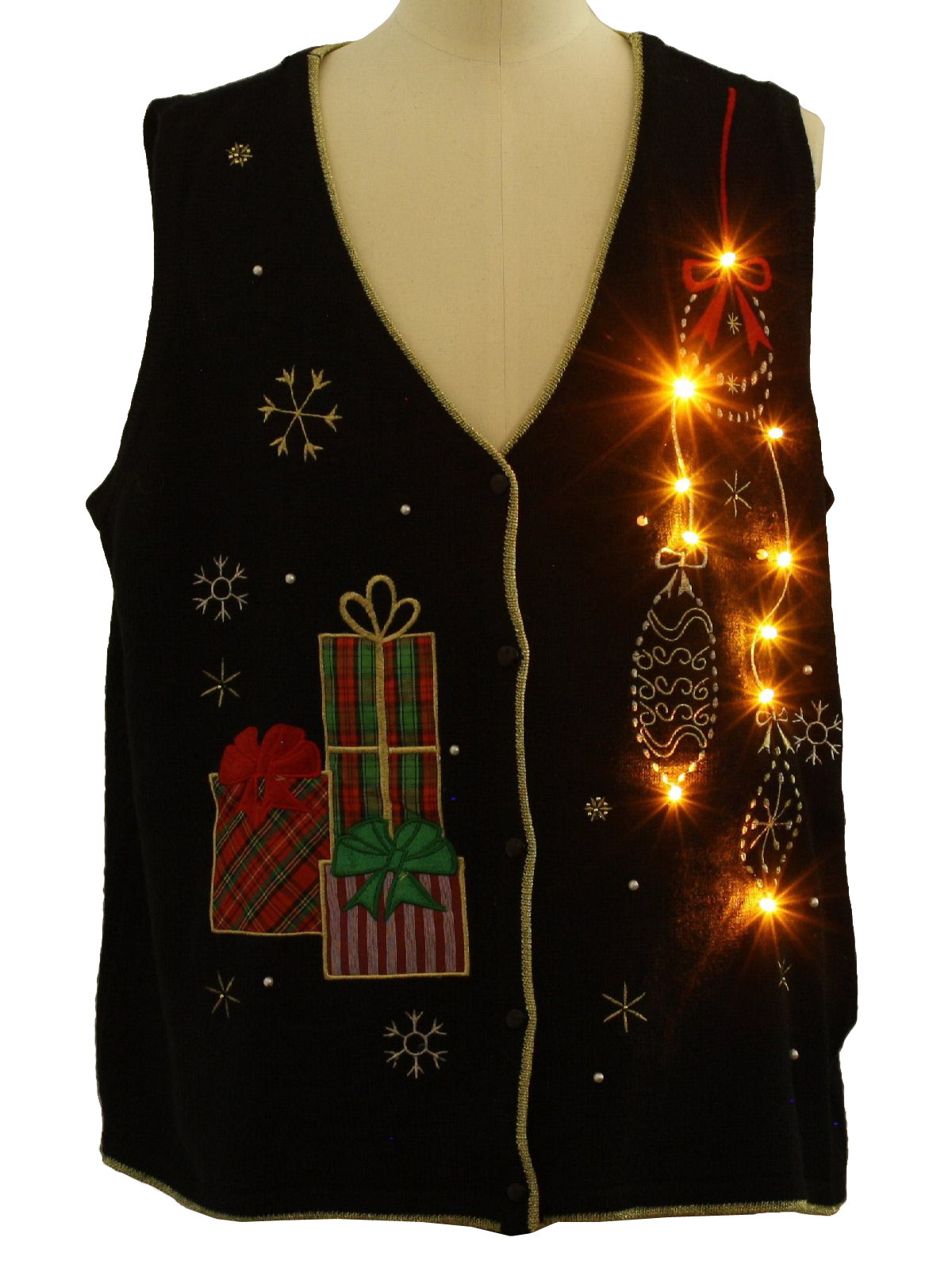 lightup ugly christmas sweater vest pinecone unisex lightup ugly christmas sweater vest pinecone unisex