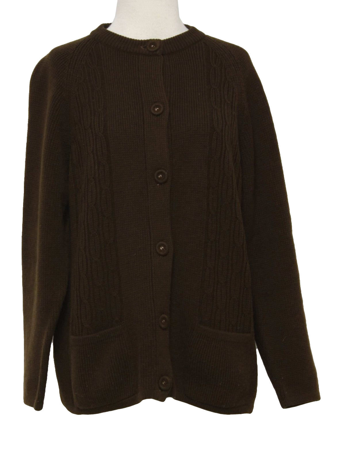 Women'S Brown Cardigan Sweater - Gray Cardigan Sweater