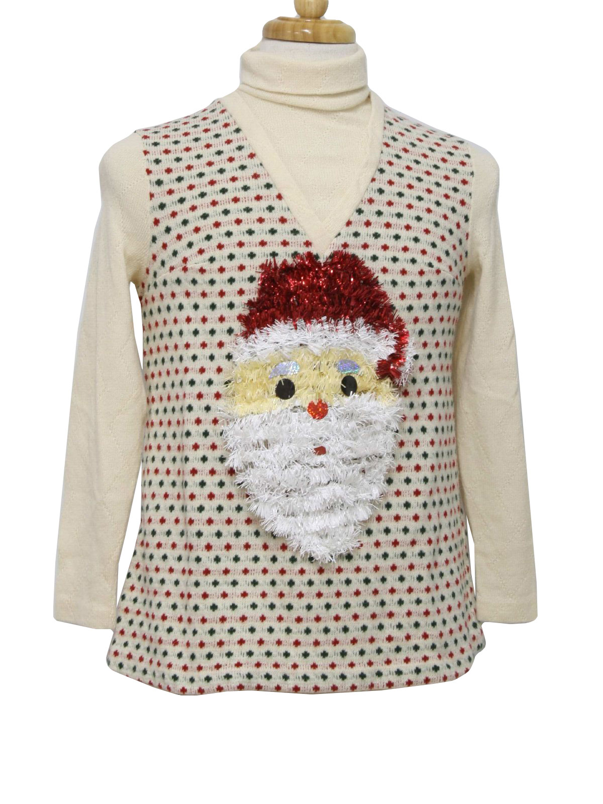 Retro Seventies Womens Ugly Christmas Sweater: Authentic 70s -Marian Sue- Wom...