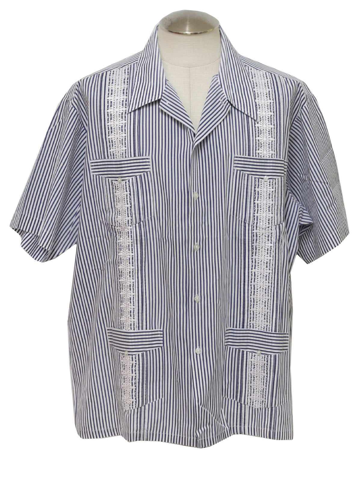 Nineties Vintage Guayabera Shirt: 90s -Genuine Haband ...