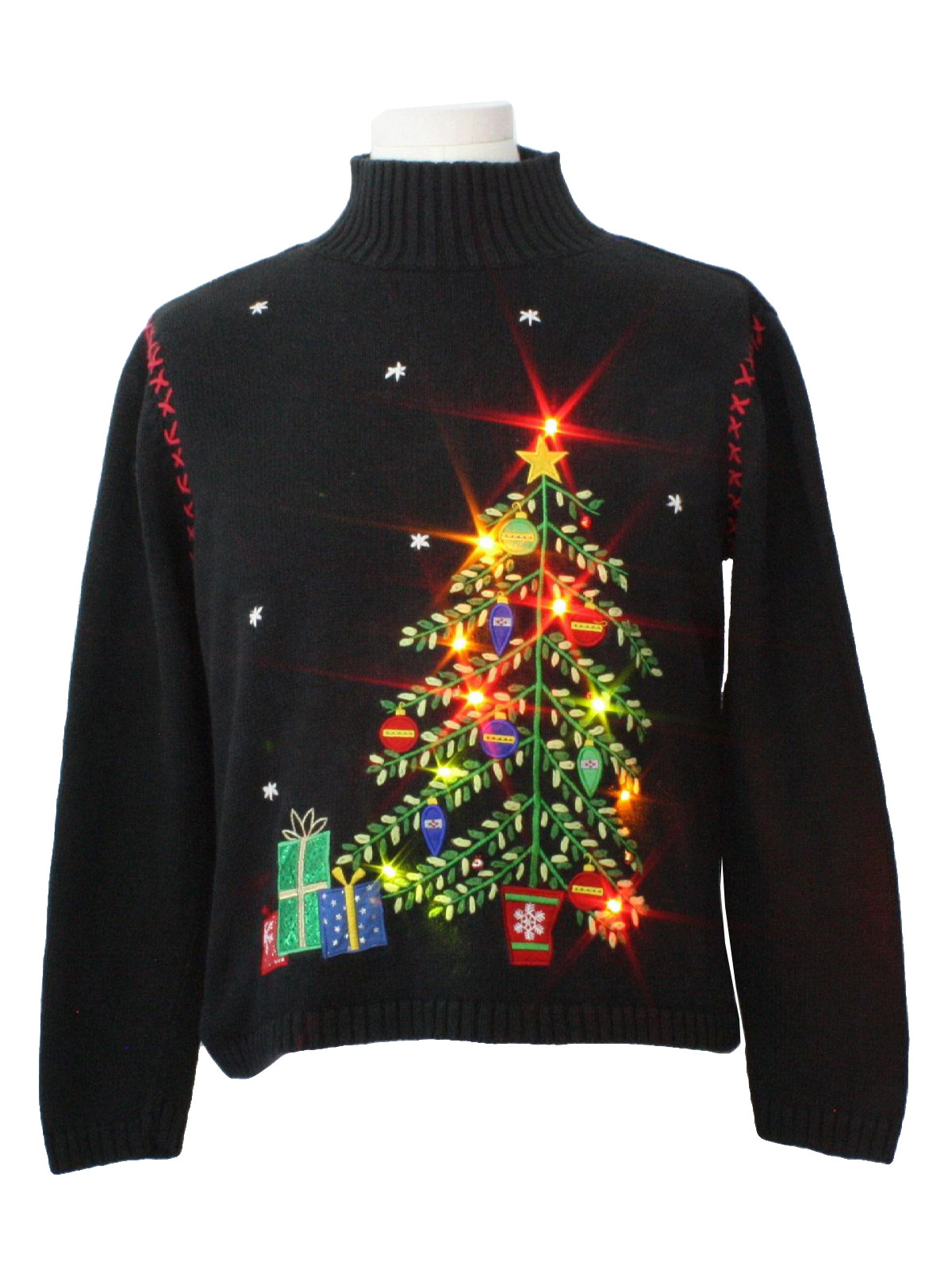 womens lightup ugly christmas sweater classic elements womens lightup ugly christmas sweater classic elements