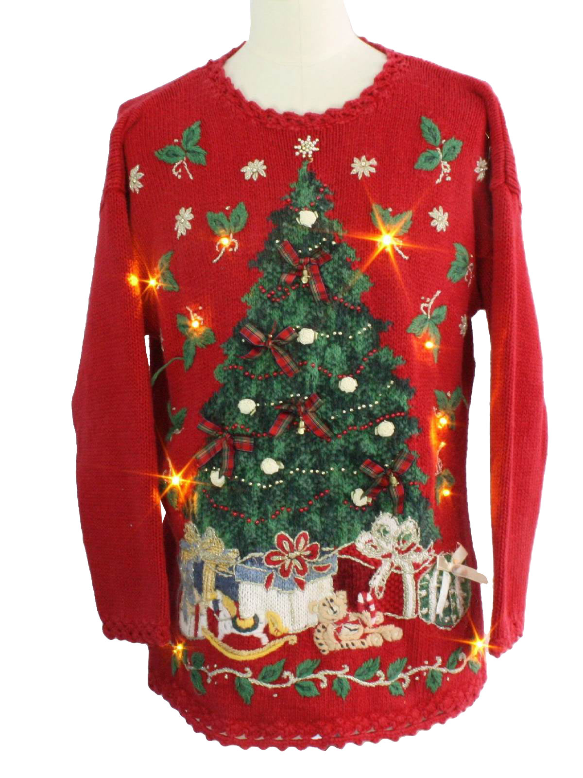 light up ugly christmas sweater heirloom collectibles light up ugly christmas sweater heirloom collectibles