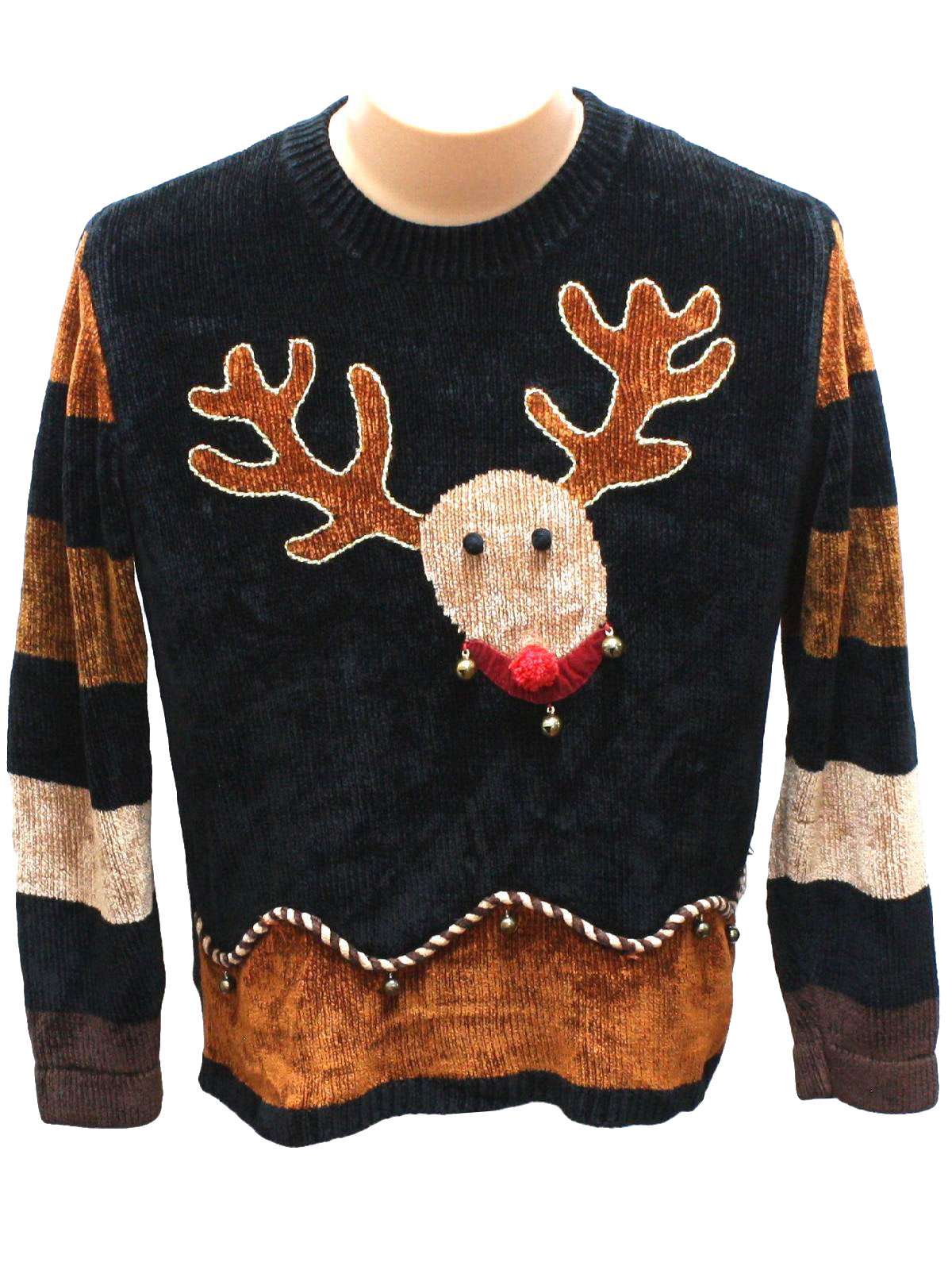 womens ugly christmas sweater gantos womens black background rayon acrylic blend pullover longsleeve ugly christmas sweater round neckline with one big - Balls Christmas Sweater womens ugly christmas sweater gantos womens black background rayon acrylic blend pullover longsleeve ugly christmas sweater round neckline with one big - Balls Christmas Sweater