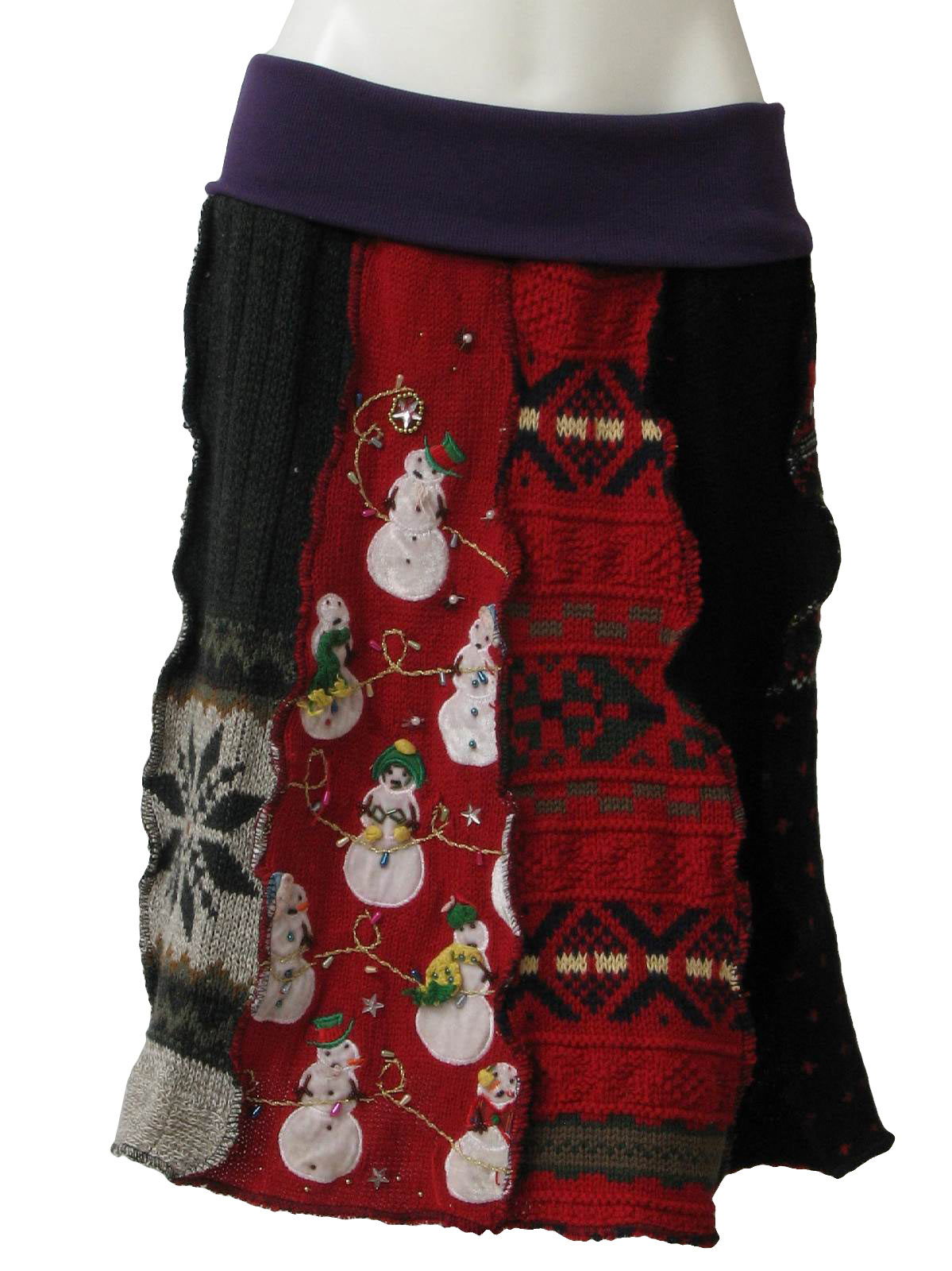 of 1980s vintage womens ugly christmas sweater skirt womens unique one of a kind holiday knit skirt hand made from repurposed ugly christmas sweaters - Unique Christmas Sweaters of 1980s vintage womens ugly christmas sweater skirt womens unique one of a kind holiday knit skirt hand made from repurposed ugly christmas sweaters - Unique Christmas Sweaters