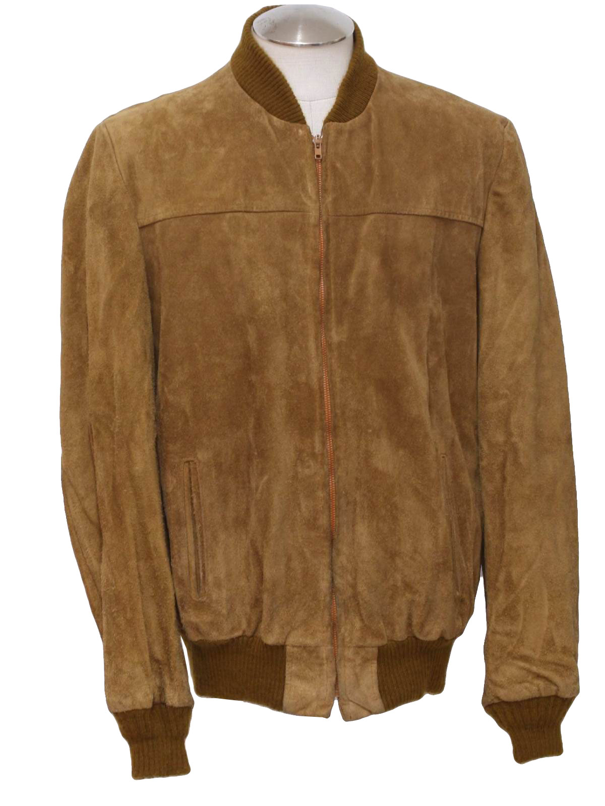 Retro Eighties Leather Jacket: 80s -J C Penney- Mens brown suede ...