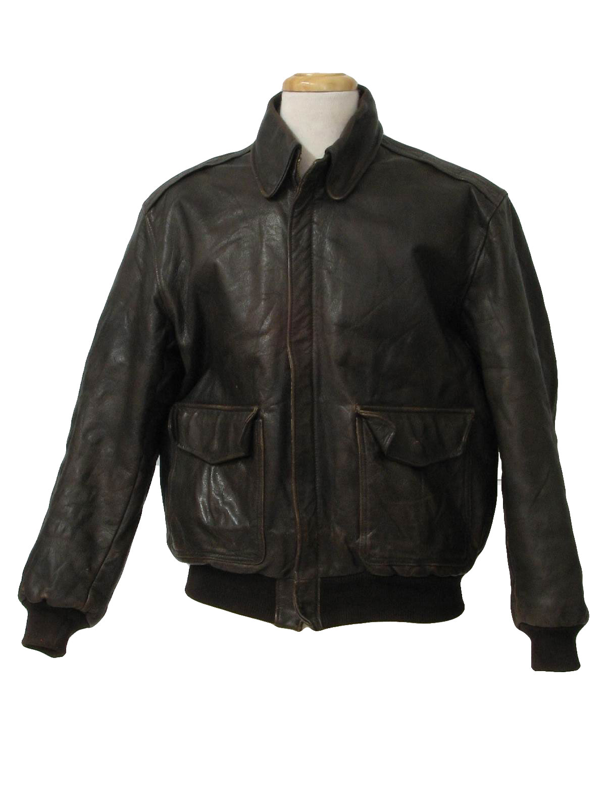 Vintage 1970's Leather Jacket: 70s (50s look) -Avirex Unlimited ...