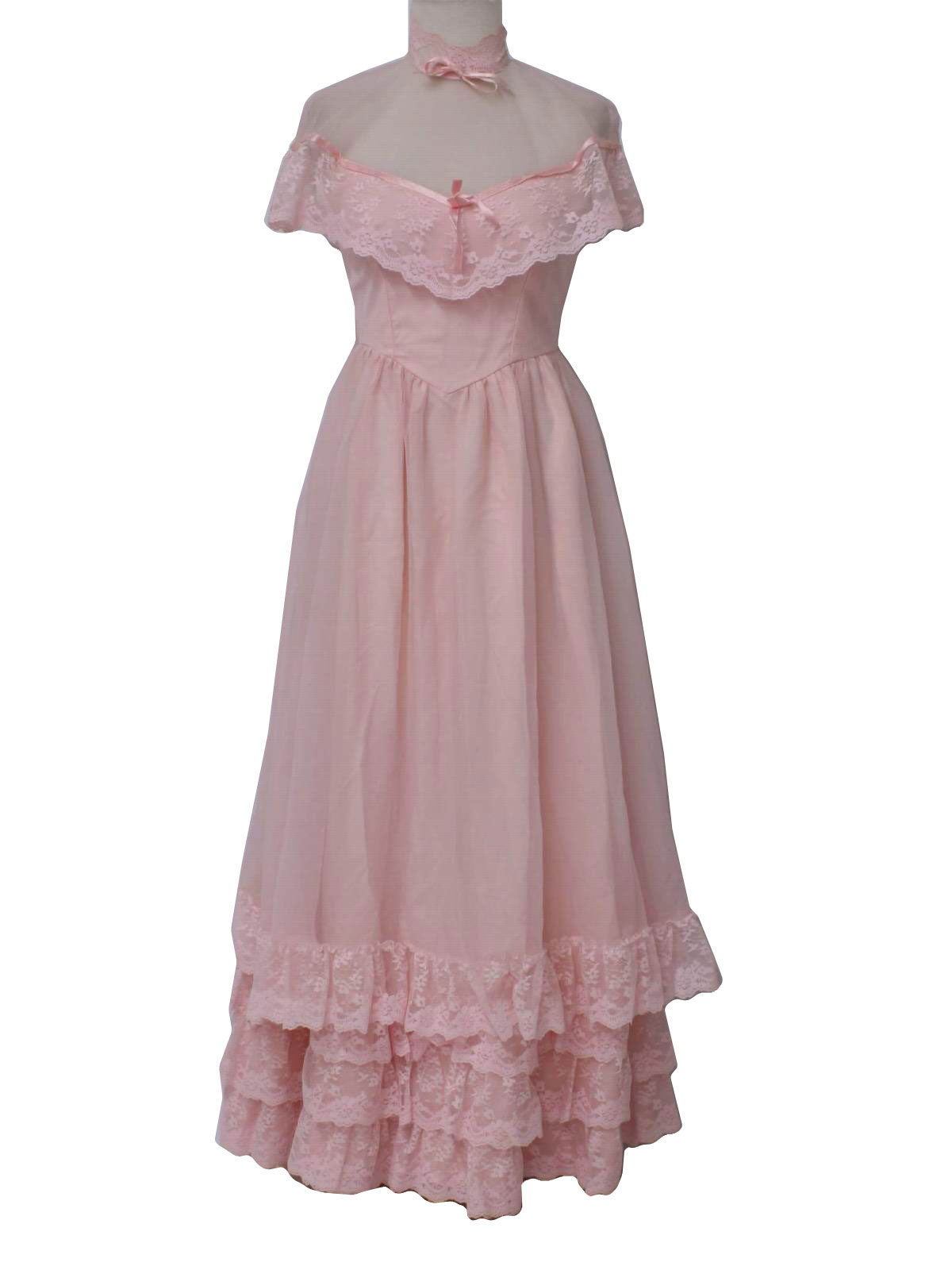 1970 s jcpenney maxi cocktail dress 70s jcpenney womens pink ...