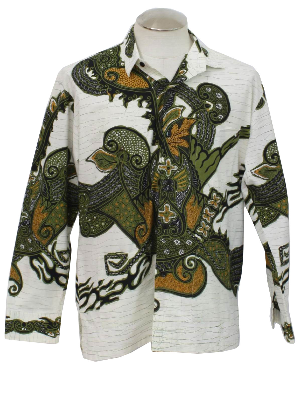 Batik Semar Indonesia 80s Vintage Shirt 80s Batik Semar Indonesia