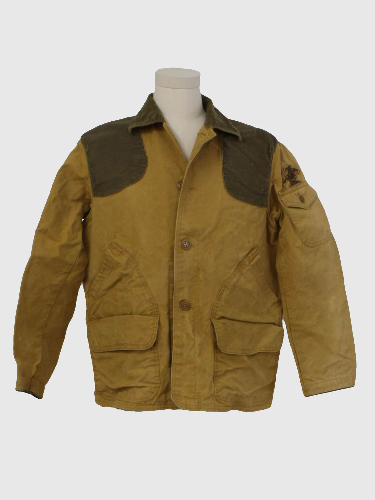 1950's Vintage Winchester Jacket: 50s -Winchester- Mens tan and olive