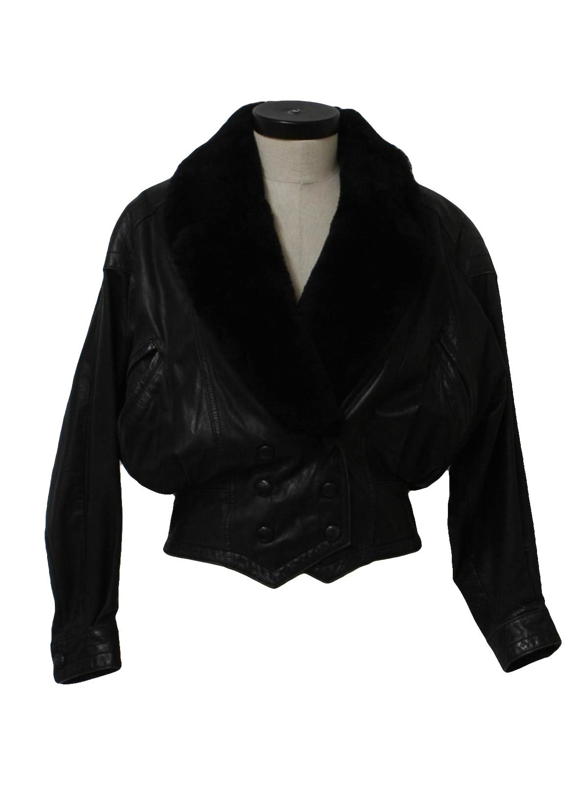 Eighties Leather Jacket 80s Byrnes And Baker With Thinsulate Eighties Leather Jacket 80s Byrnes And Baker With Thinsulate Korea Womens Black Longsleeve Nylon Lined Er Inspired Waist Length