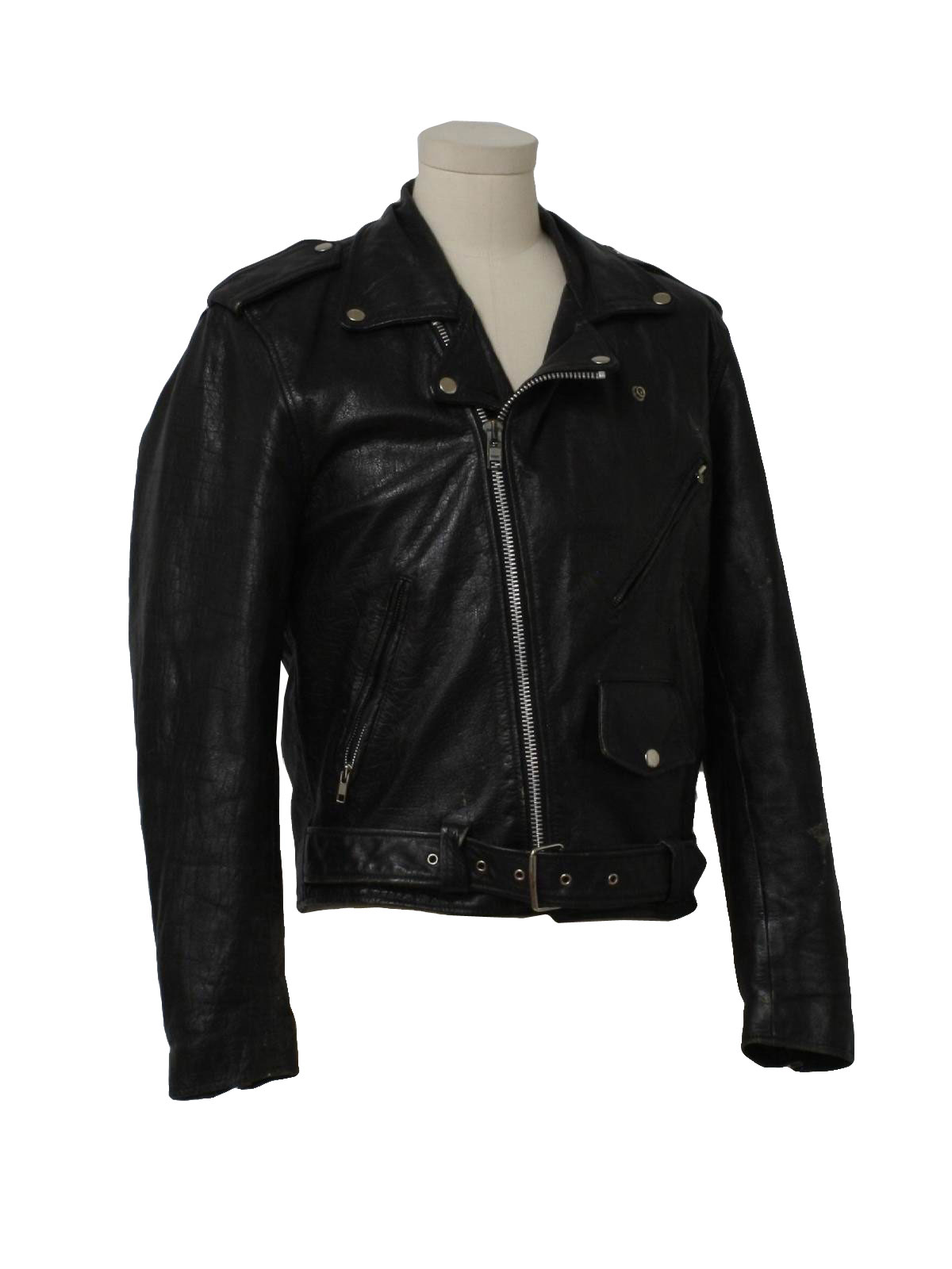 Wilsons Leather Wilsons Leather Mens Scuba Collar Leather Jacket 1