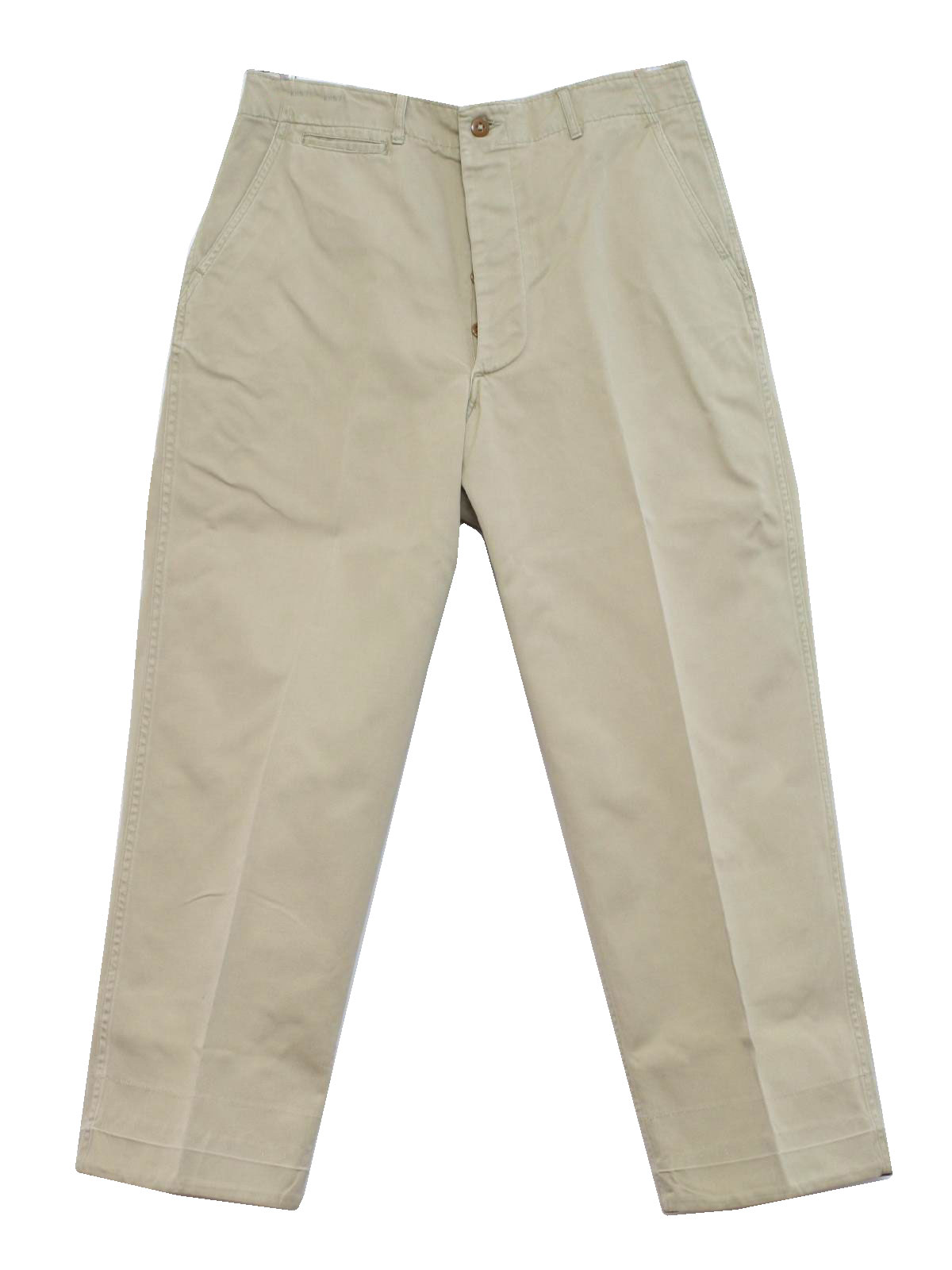 - Mens tan cotton twill WWII era military issue khaki uniform pants ... - Mens tan cotton twill WWII era military issue khaki uniform pants ...