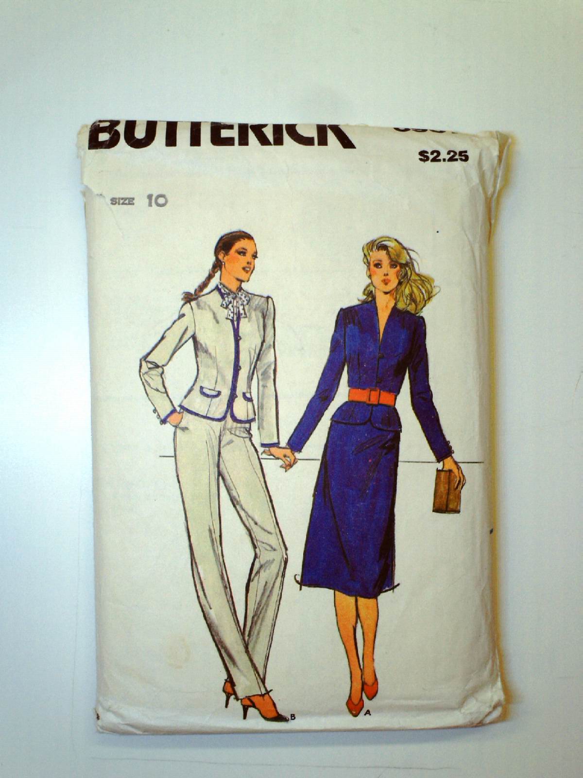 Retro 1980's Sewing Pattern (Butterick Pattern No.6907 ...