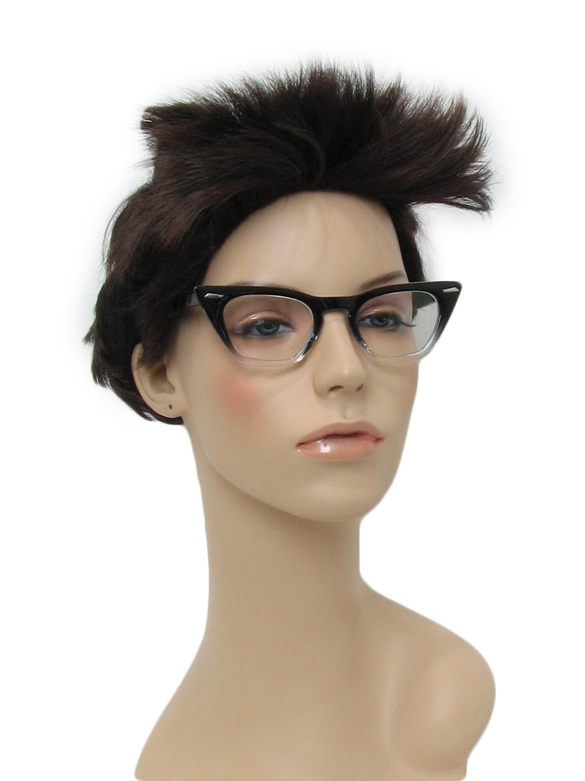 Vintage 50s Glasses 50s Style Made Recently Kiss Womens Black