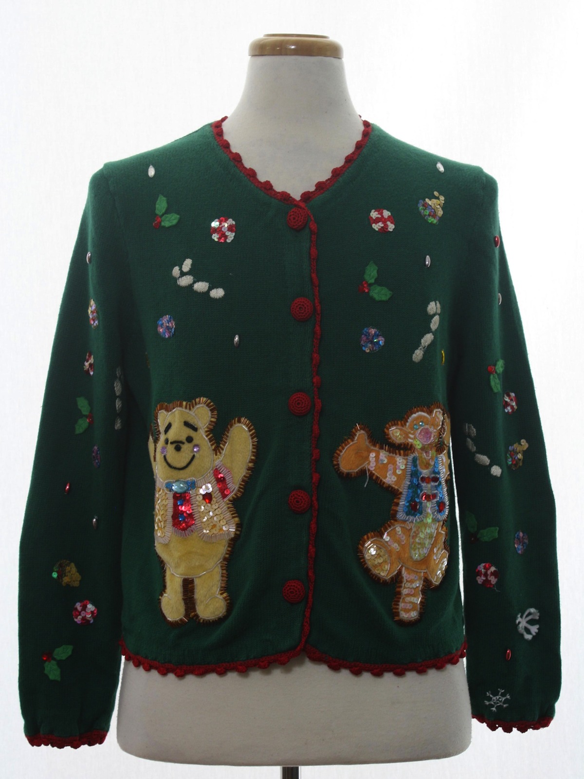 winnie the pooh ugly christmas sweater