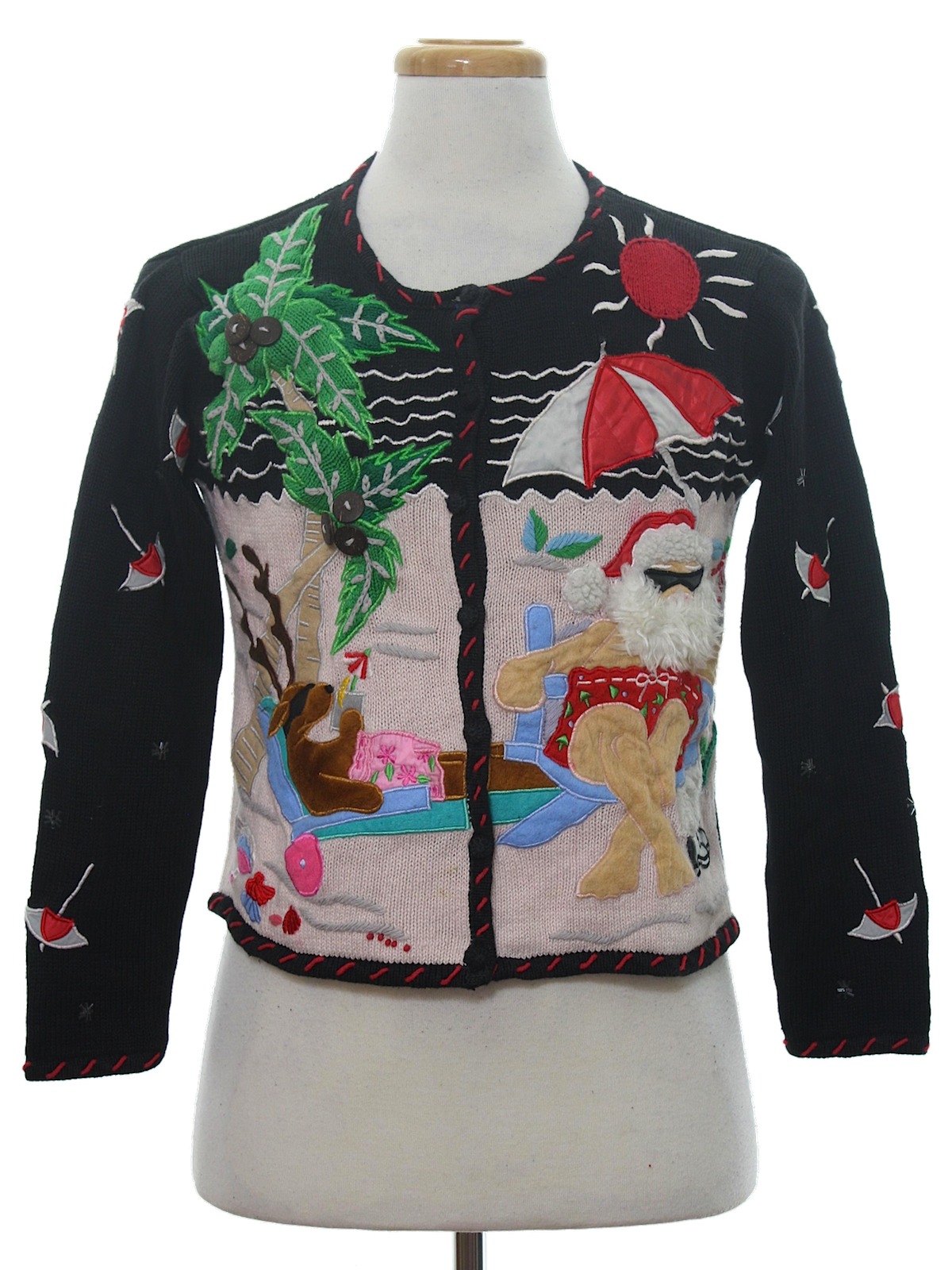 tropical christmas sweater