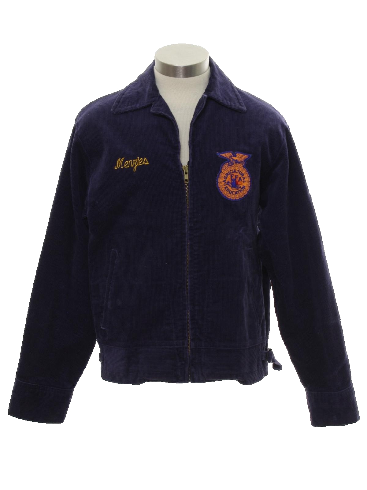 National FFA Sixties Vintage Jacket: 60s -National FFA- Mens navy blue