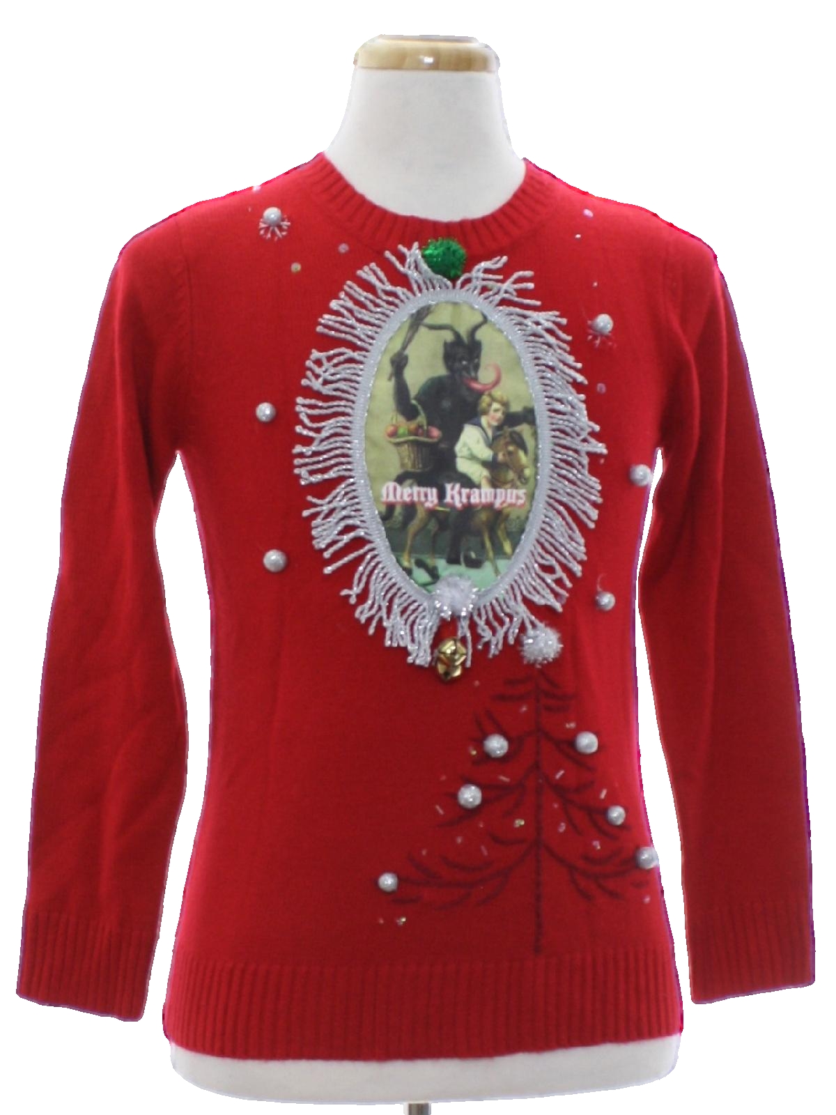 womens krampus ugly christmas sweater white stag womens red background acrylic pullover longsleeve krampus ugly christmas sweater with ribbed knit round - Balls Christmas Sweater womens krampus ugly christmas sweater white stag womens red background acrylic pullover longsleeve krampus ugly christmas sweater with ribbed knit round - Balls Christmas Sweater