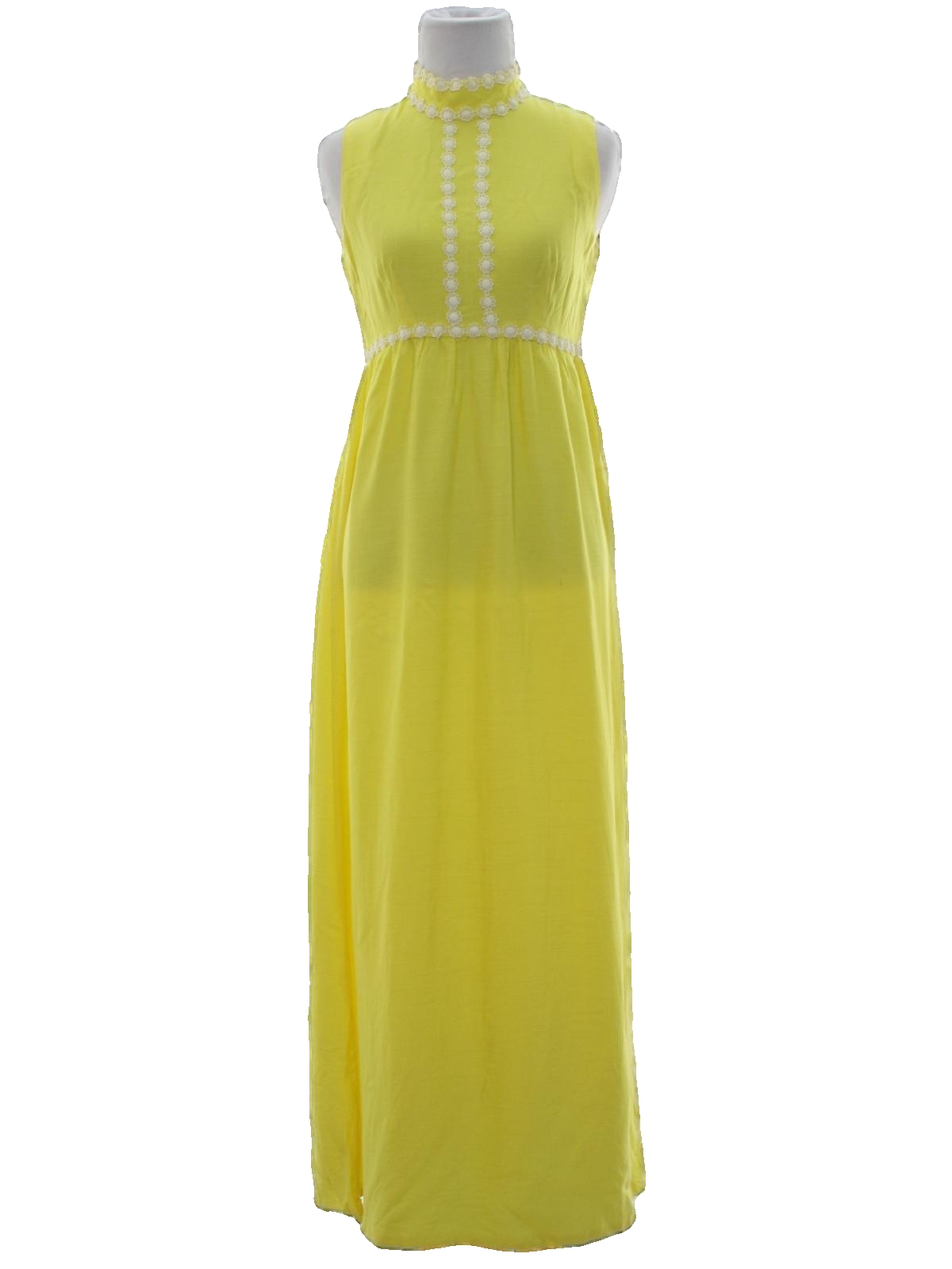 Bright Yellow Vintage Cocktail Dresses