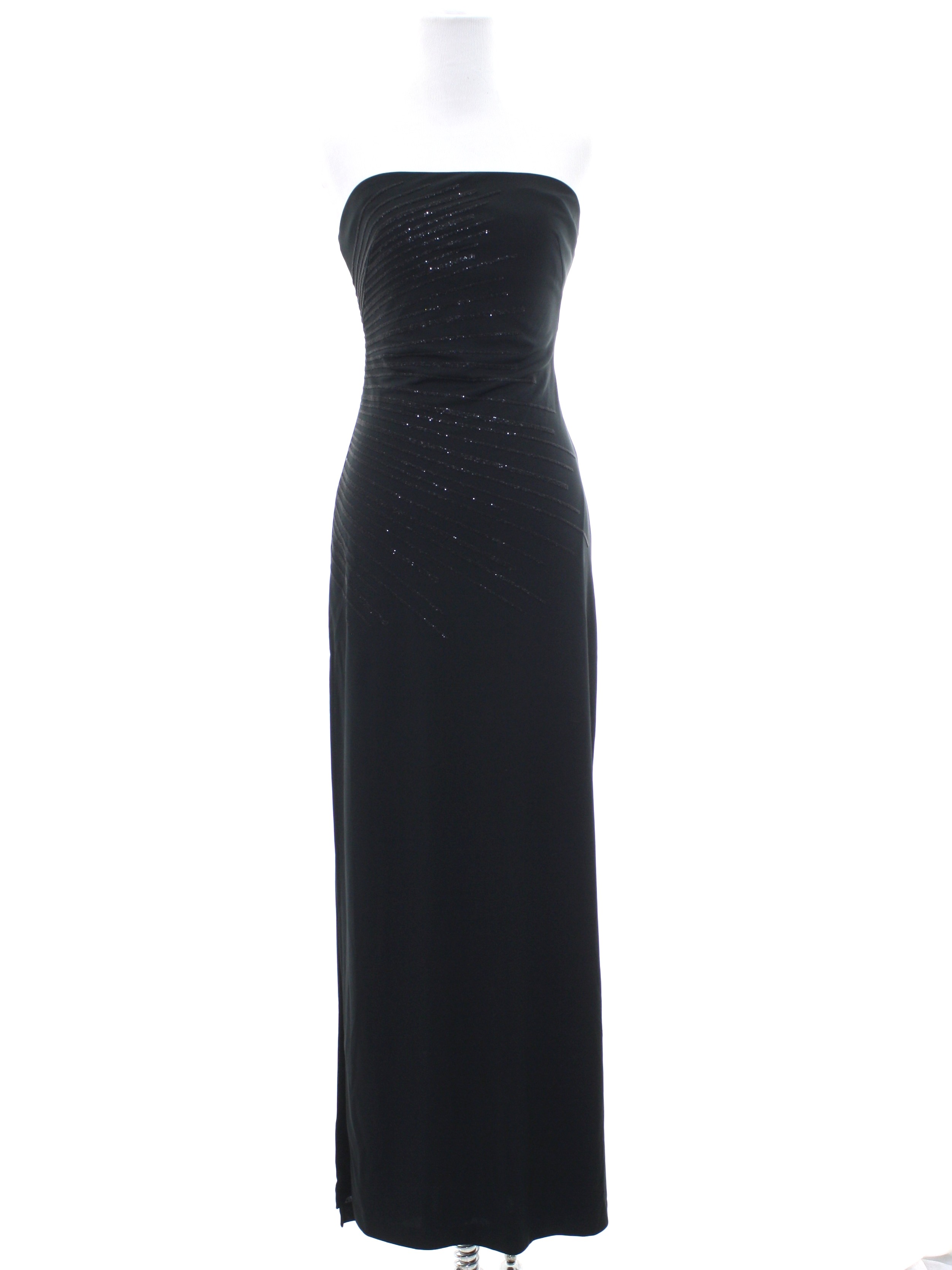 Retro 90s Tail Dress Express Womens Black Retro 90s Tail Dress Express Womens Black Background Polyester Sleeveless Maxi Wicked Prom Or Squared Neckline